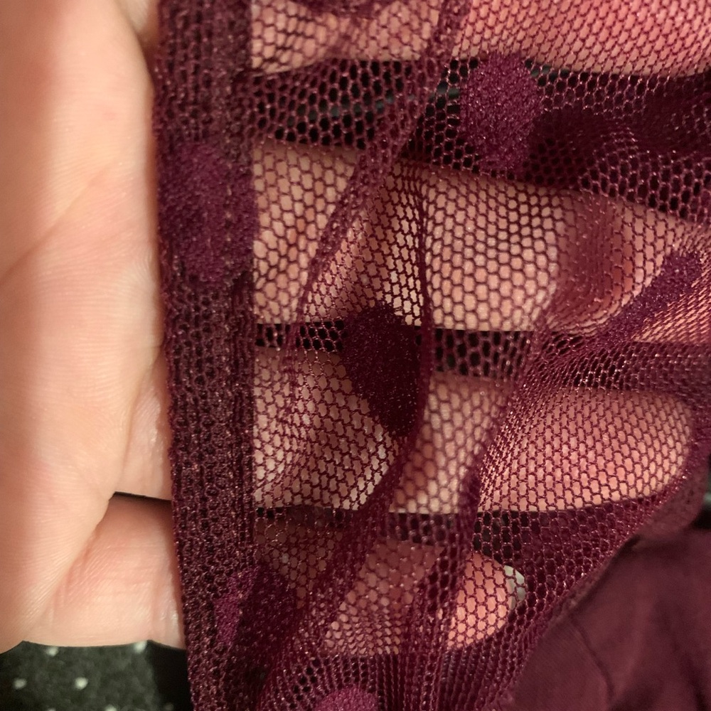 NWOT Torrid Burgundy Lace Prom Dress - Picture 6 of 8